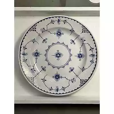 Buy Furnivals Limited Vintage  DENMARK  10  Plate Blue White Floral Made In England • 34.05£