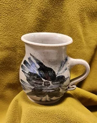 Buy Vintage Hand Thrown Studio Art Pottery Coffee Tea Mug Stamped Unknown  • 4.99£