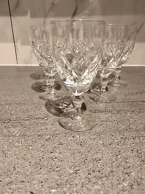 Buy 6 X Georgian Cut Crystal Sherry Glasses • 25£