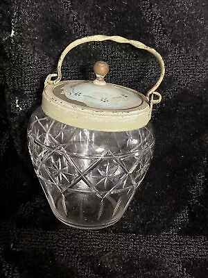 Buy Antique Cut Glass Biscuit Jar • 47.39£
