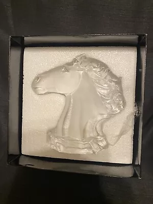 Buy Vintage Glass Horse's Head Ornament Figurine By Crystal Clear Collectables CCC  • 19.99£