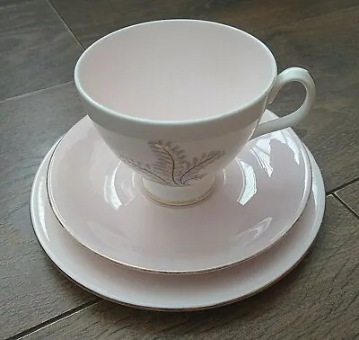 Buy Vintage 1950s Royal Albert Tea Trio Tea Plate Cup Saucer Pink Sugar Candy VGC • 11.99£