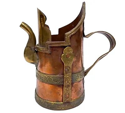 Buy Copper Tibetan Water Offering Vessel Buddhist Nepali Pitcher Drink Tea Jug Mug • 134.36£