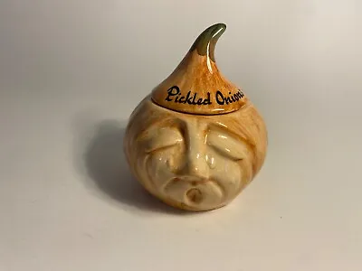 Buy Vintage Toni Raymond Pottery Pickled Onion Crying Face Preserve Pot • 7.99£