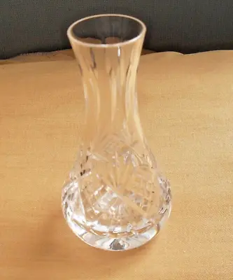 Buy Vintage Small Crystal Cut Glass Bud Vase - 4.25  High • 5£