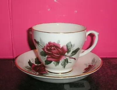 Buy Vintage Duchess Red Rose Tea Cup And Saucer • 5.80£