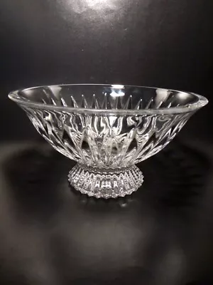 Buy Stunning Tipperary Crystal Cut Footed Glass Centerpiece Fruit Trifle Bowl • 19.99£