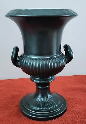 Buy Vintage Dartmouth Pottery Matt  Black Glazed Classical Urn Vase  • 12£