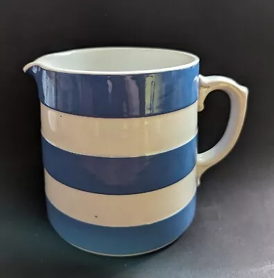 Buy Vintage Cornish Kitchenware Jug Blue And White Two Pint T G Green • 19.99£