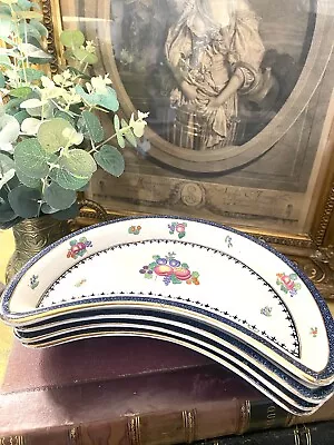 Buy Antique Booths China Crescent Shaped Serving Dishes X4 C1910 • 18£