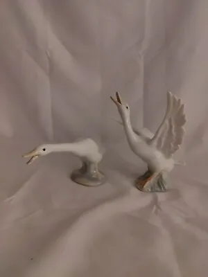 Buy Pair X 2 Vintage Lladro Daisa Goose Geese Figurines Ornaments • 12.99£