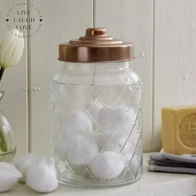 Buy Glass Storage Jars With Copper Lids • 10.95£