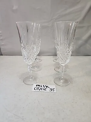 Buy 6 Cristal D'Arques France   Masquerade  6 Oz Lead Crystal Champagne Glasses • 57.64£