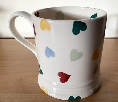 Buy Emma Bridgewater ‘Polka Hearts’ CRACKED!! One Pint Mug 2016 • 10£