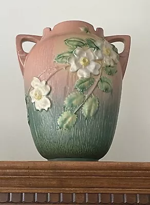 Buy Beautiful & Impressive Roseville 1940 White Rose 991-12  Vase • 518.80£