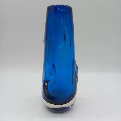 Buy Whitefriars 9612 Knobbly Vase Kingfisher Blue 25cm (#H1/21) • 19.99£