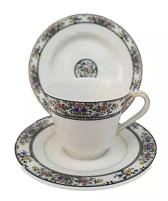 Buy 1 X Trio Of Royal Doulton Fine China TAVISTOCK - Cup, Saucer & Side/Cake Plate • 11.50£