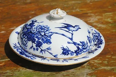 Buy Davenport Flow Blue Dome And Plate Platter With Lid Longport Staffordshire • 45£