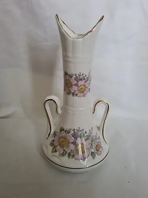 Buy Royal Tara Fine Bone China Made In Galway 7'' Irish Blossom 2 Handle Pillar Vase • 17.50£