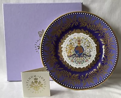 Buy Royal Collection Fine Bone China Plate, Queen Elizabeth II Platinum Jubilee 2022 • 50£