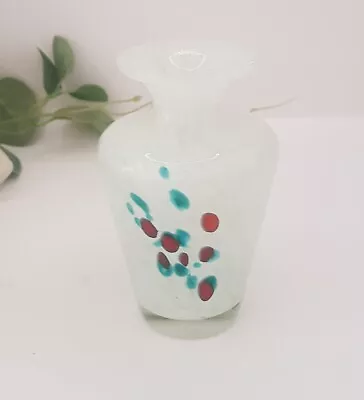 Buy Vintage Collectable Mdina Glass Hand Blown  Signed Posy Vase. • 15£