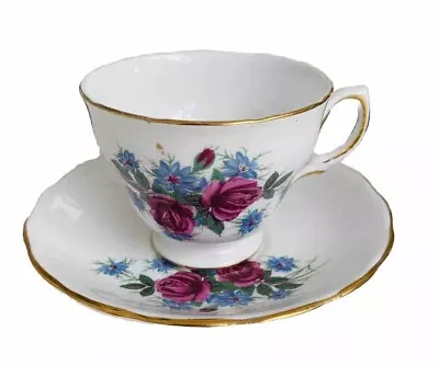 Buy Crown Royal Bone China Vintage Small Tea Cup And Saucer Made In England Floral • 6.75£