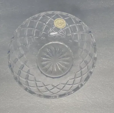 Buy Lenox Full Lead Crystal Candy Dish Bowl  Diamond Design 5 Inch • 7.71£