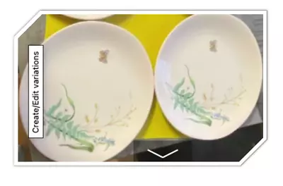 Buy Vintage Johnson Brothers, Pair, Oval Side Plates. Butterfly & Flowers. FREE Post • 9.50£