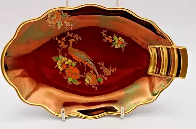 Buy Carlton Ware Red Lustre Gold Gilded Bowl Dish Bowl Pheasant Bird Rouge Royale • 12.99£
