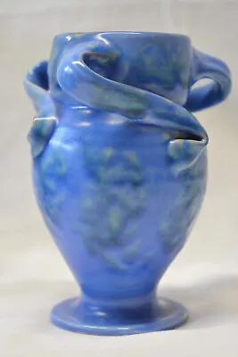 Buy Baron Barnstaple Pottery Three Handled Blue Vase 14cm / 5.5  • 29.95£