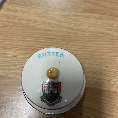 Buy Butter Dish With Lid Stoke On Trent Carlton China • 3.99£