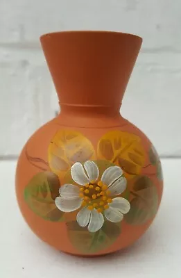 Buy Small Antique Vase Watcombe Torquay Ware Terracotta Hand Painted Flower 8cm • 4£