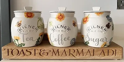 Buy Emma Bridgewater Themed Kilner Set Of Tea Coffee Sugar Canisters - Dandelion • 46£