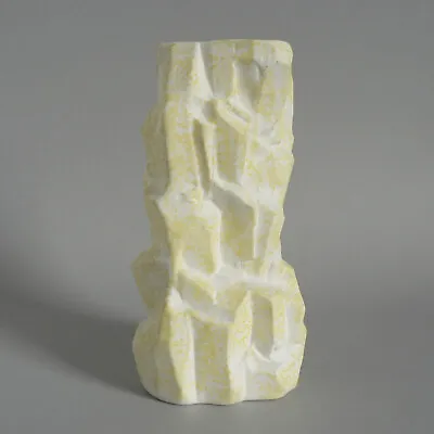 Buy Ben Thomas Porcelain 6.5  Iceberg Vase 108 Yellow Bisque Biscuit Hornsea Fun 80s • 25.95£