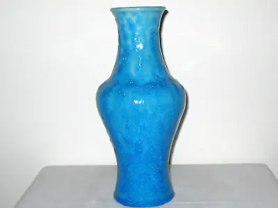 Buy Pisgah Forest Blue Crackle Glaze Pottery Vase North Carolina, New • 57.53£
