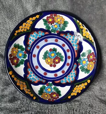 Buy Spanish Pottery Decorative Wall Plate Traditional Hand Painted Floral Design W6  • 9.95£
