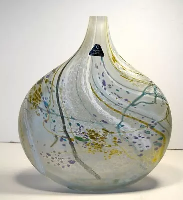 Buy Large Isle Of Wight Art Glass Vase Designed By Michael Harris. • 129£