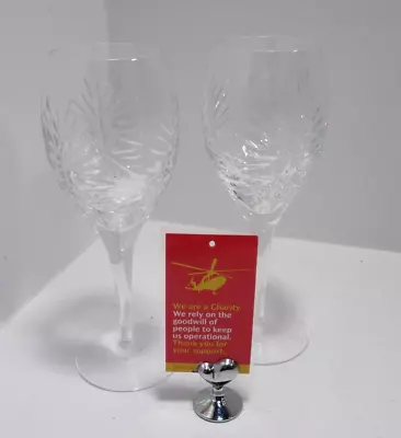 Buy Royal Doulton Crystal  Wine Glasses X 2                                       G5 • 5.95£