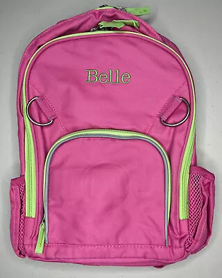 Buy Pottery Barn Kids Fairfax Small Backpack *belle* Pink Green School Bag Girls • 15.15£