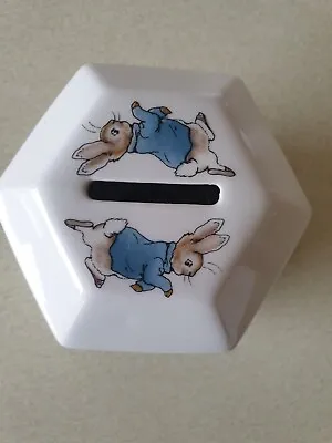 Buy Peter Rabbit Wedgwood Vintage Beatrix Potter Collectable Money Box WITH STOPPER • 8.50£