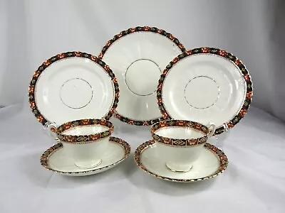 Buy Royal Albert Crown China Tea Cups Saucers Plates 7 Piece Tea For Two C1920s • 19.99£