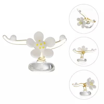 Buy  Glass Flower Jewelry Floral Decor Figurine Desktop Ornament • 6.89£