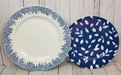 Buy Martha Stewart Stockholm Dinner And Salad Plate Set Of 2 Dinnerware Blue & White • 21.12£