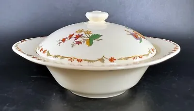 Buy Vintage Burleigh Ware Lidded Tureen White With Floral Design  • 9.72£