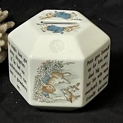 Buy Beatrix Potter Peter Rabbit Wedgwood Money Box - Christening • 5£