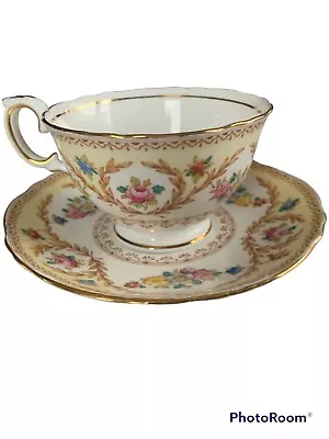 Buy Crown Staffordshire Teacup & Saucer Set F-15744-Fine Bone China, Made In England • 24.19£