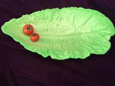 Buy Art Deco Carlton Ware Leaf And Tomato Serving Dish / Plate • 19.99£