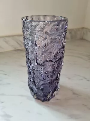 Buy Whitefriars Lilac Glass Bark Vase, 7.5 , Scarce Colour  • 160£