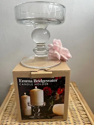 Buy Emma Bridgewater Black Toast Glass Medium Candle Holder NEW In Box • 72£