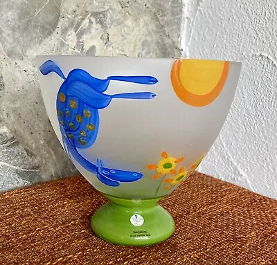 Buy Sweden Design Glass Bruk-Sweden Glass Bowl-Hand Painted • 46.35£